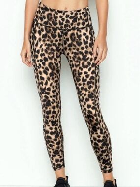 Victoria's Secret Leopard Print High-Waist Leggings - Tan & Black